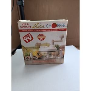 New And Improved Quick Chopper As seen On Tv In Box With Recipe Book